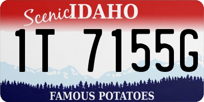 ID license plate 1T7155G