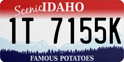 ID license plate 1T7155K