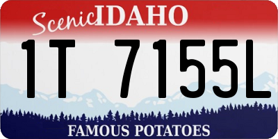 ID license plate 1T7155L