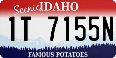ID license plate 1T7155N