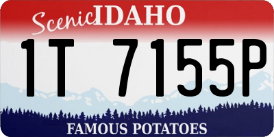 ID license plate 1T7155P