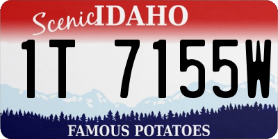 ID license plate 1T7155W
