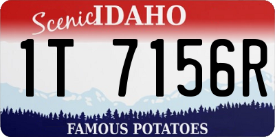 ID license plate 1T7156R