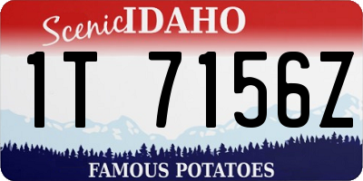 ID license plate 1T7156Z
