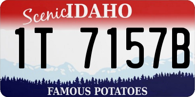ID license plate 1T7157B