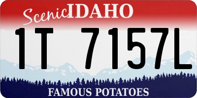 ID license plate 1T7157L