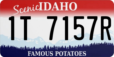 ID license plate 1T7157R
