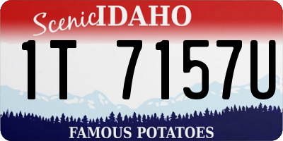 ID license plate 1T7157U