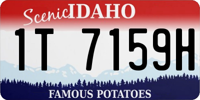 ID license plate 1T7159H