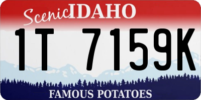 ID license plate 1T7159K