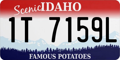 ID license plate 1T7159L