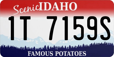 ID license plate 1T7159S