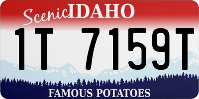 ID license plate 1T7159T