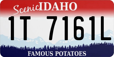 ID license plate 1T7161L