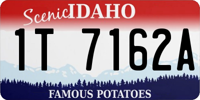 ID license plate 1T7162A