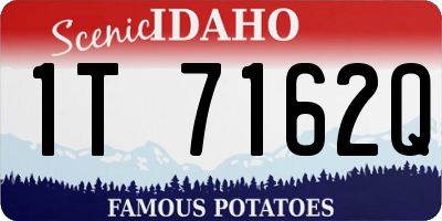 ID license plate 1T7162Q