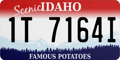 ID license plate 1T7164I