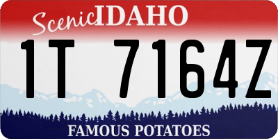 ID license plate 1T7164Z