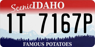 ID license plate 1T7167P