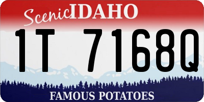 ID license plate 1T7168Q