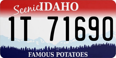 ID license plate 1T7169O