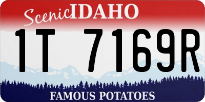ID license plate 1T7169R