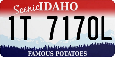 ID license plate 1T7170L
