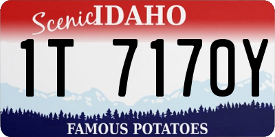 ID license plate 1T7170Y