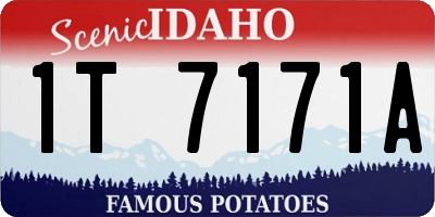 ID license plate 1T7171A
