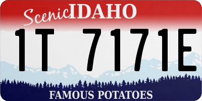 ID license plate 1T7171E