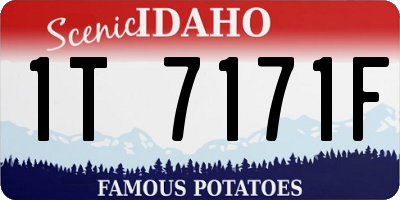 ID license plate 1T7171F