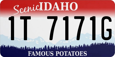 ID license plate 1T7171G