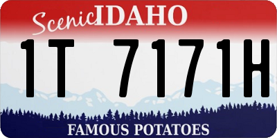 ID license plate 1T7171H