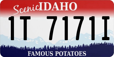 ID license plate 1T7171I