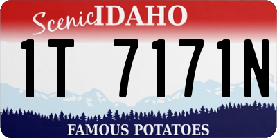 ID license plate 1T7171N