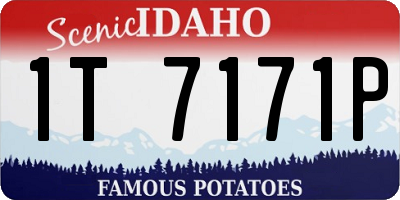 ID license plate 1T7171P