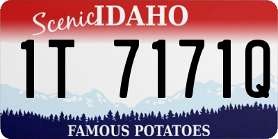 ID license plate 1T7171Q