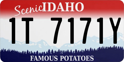 ID license plate 1T7171Y