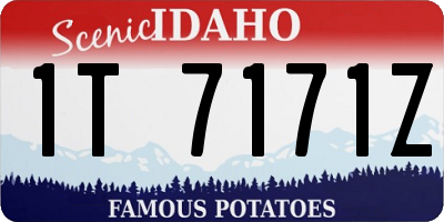 ID license plate 1T7171Z