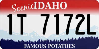 ID license plate 1T7172L