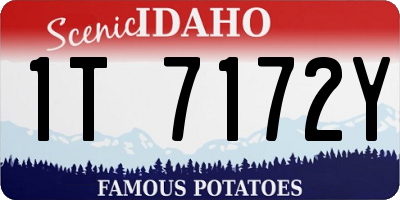 ID license plate 1T7172Y