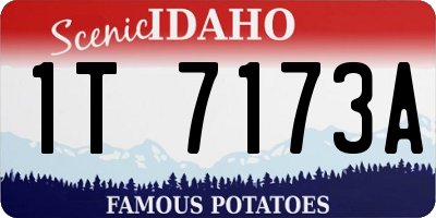 ID license plate 1T7173A