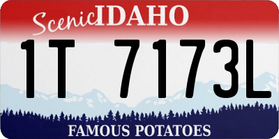 ID license plate 1T7173L