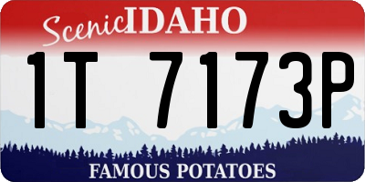 ID license plate 1T7173P