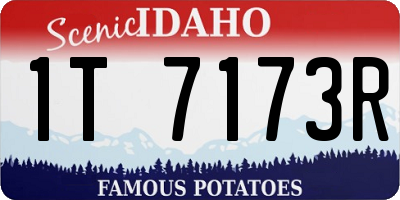 ID license plate 1T7173R