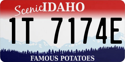 ID license plate 1T7174E