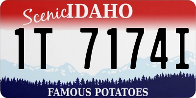 ID license plate 1T7174I