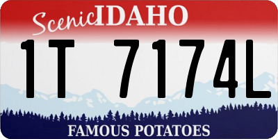 ID license plate 1T7174L