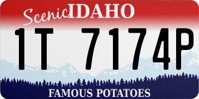 ID license plate 1T7174P