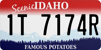 ID license plate 1T7174R